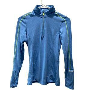 Brooks Blue Equilibrium Technology Pullover Sweater Size XS